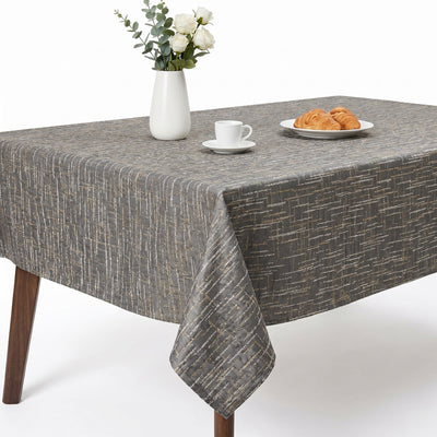 Noble Textured Jacquard Tablecloth – Grey