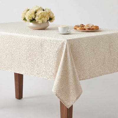 On The Vine Jacquard Tablecloth – Ivory