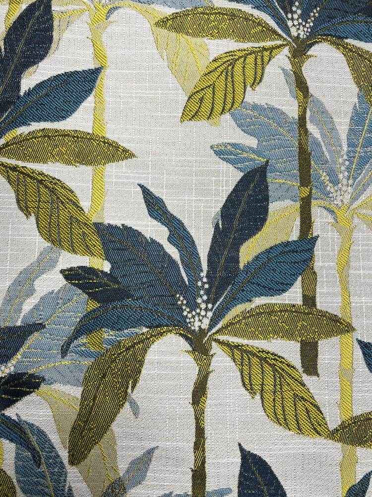 Green PALMS Jacquard Palm Tree Print Tapestry Fabric by the Yard - 118 Inch Wide
