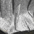 Silver PATIO Jacquard Print Metallic Fabric by the Yard - 118 Inch Wide