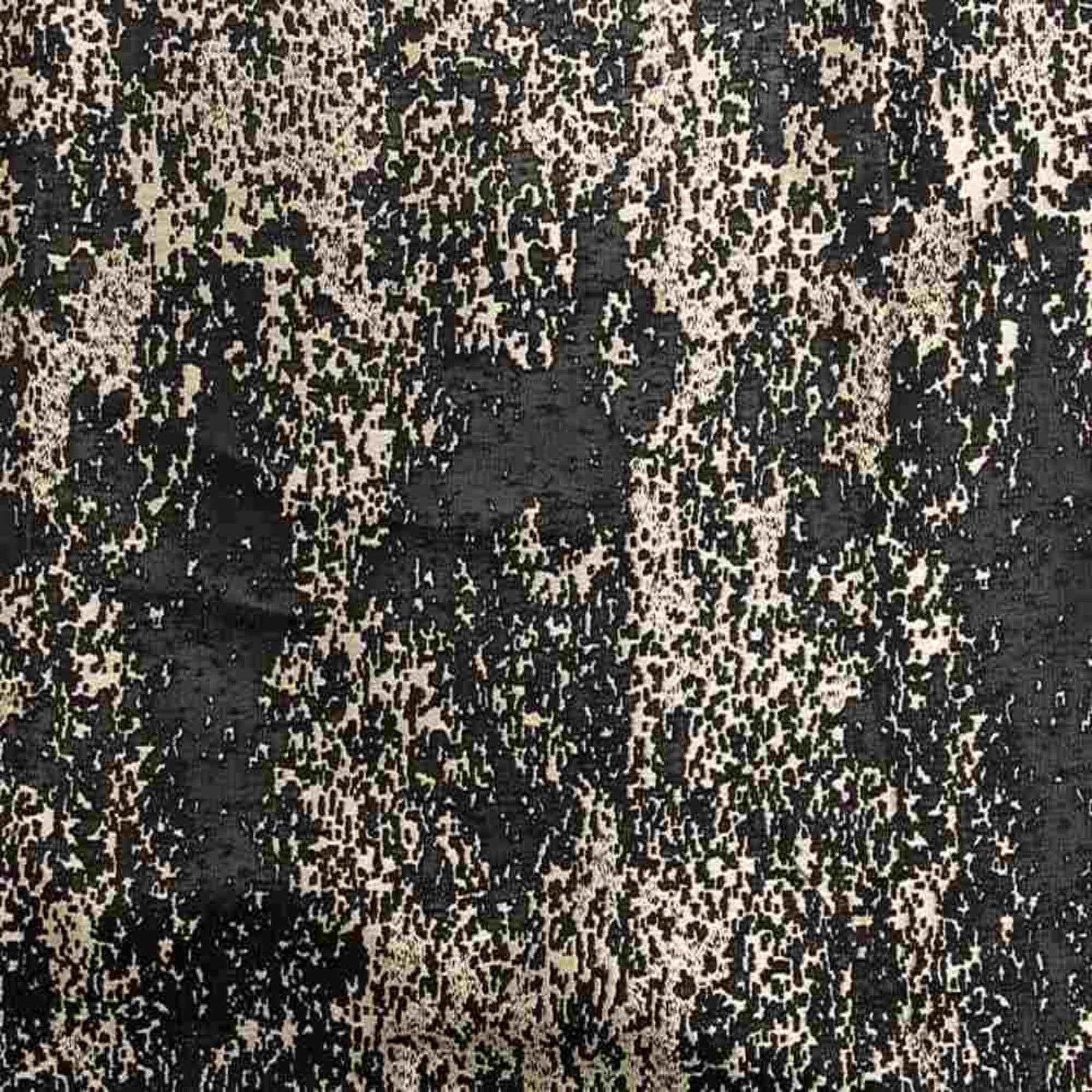 Black/Gold Portland Jacquard Fabric by the Yard - 55 Inch Wide