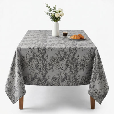 Portland Jacquard Tablecloth – Silver