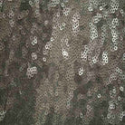Dull Silver QUINCY Sequin Fabric on Mesh Material Fabric by the Yard - 52 Inch Wide
