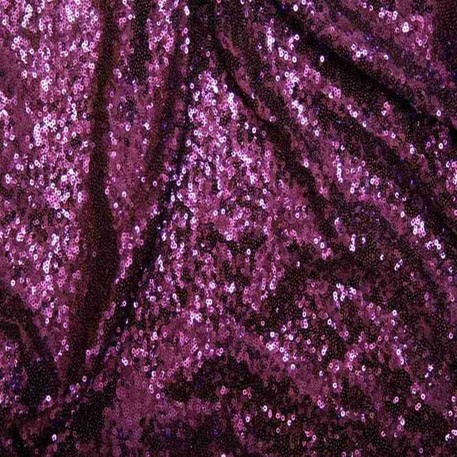 Purple QUINCY Sequin Fabric on Mesh Material Fabric by the Yard - 52 Inch Wide