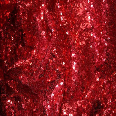 Quincy Sequin Fabric – Red