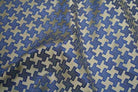 blue RATTLE Jacquard Fabric by the Yard - 58 Inch Wide