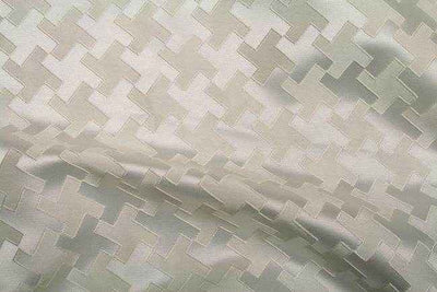 Rattle Jacquard Fabric – White