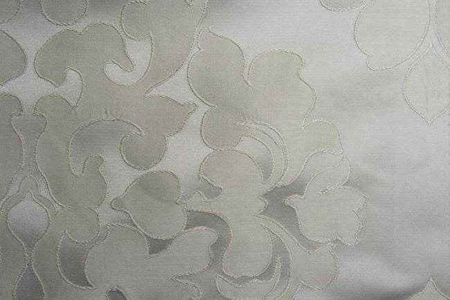 snow-white REBA Jacquard Fabric by the Yard - 55 Inch Wide