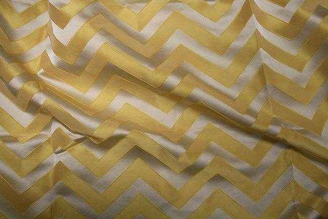 mustard RELLA Jacquard Fabric by the Yard - 58 Inch Wide