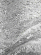 ivory REO Lace Fabric by the Yard - 54 Inch Wide