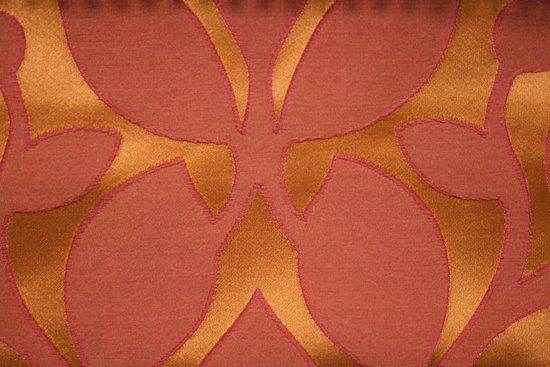 rust RHONDA Jacquard Fabric by the Yard - 55 Inch Wide