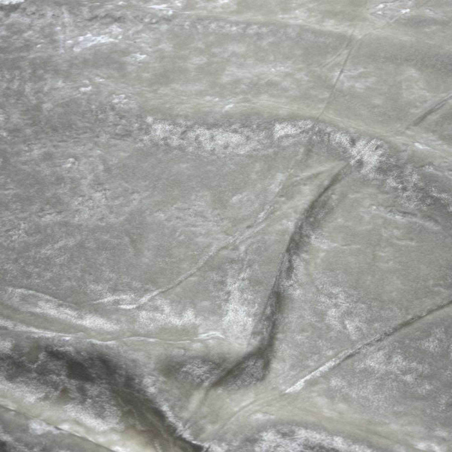 Eggshell Riverdale Crushed Velvet Fabric by the Yard - 118 Inch Wide