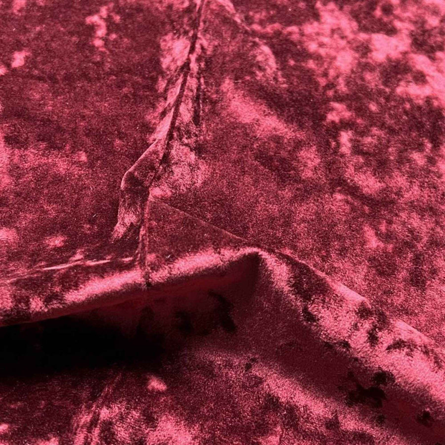 Maroon Riverdale Crushed Velvet Fabric by the Yard - 118 Inch Wide