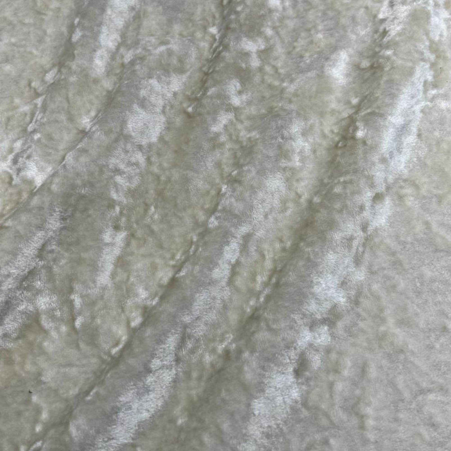 Natural Riverdale Crushed Velvet Fabric by the Yard - 118 Inch Wide