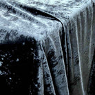 Navy Riverdale Crushed Velvet Fabric by the Yard - 118 Inch Wide