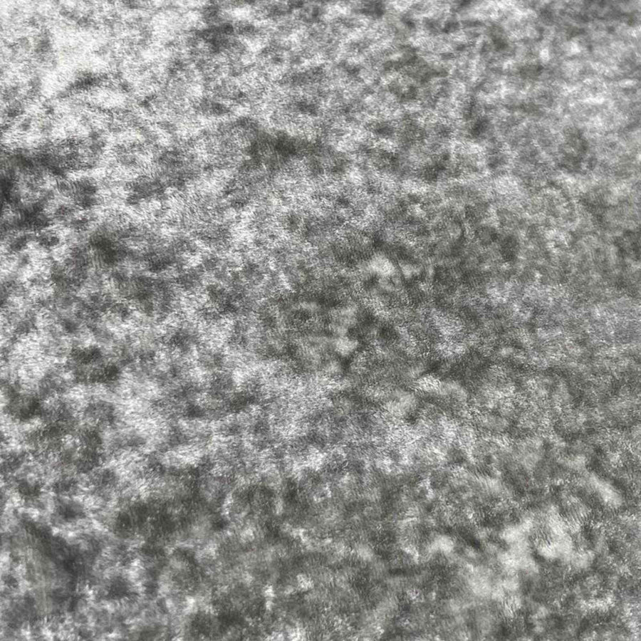 Silver Riverdale Crushed Velvet Fabric by the Yard - 118 Inch Wide