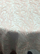 pink-1 RODEO Lace Fabric by the Yard - 54 Inch Wide