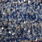 Sky Blue Stretch Velvet Sequin Fabric by the Yard - 48 Inch Wide