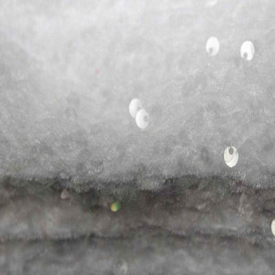 Selectra Plus Velvet Sequin Fabric – Crystal White