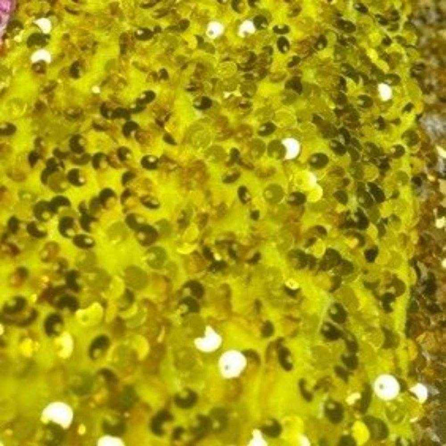 Maize Stretch Velvet Sequin Fabric by the Yard - 48 Inch Wide