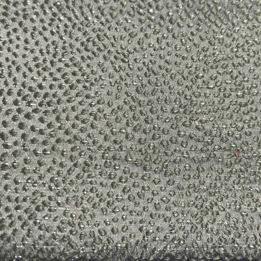 Grey Sparkle Metallic Jacquard Fabric by the Yard - 115 Inch Wide