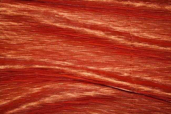 flame SPARKLING Crushed Fabric by the Yard - 58 Inch Wide