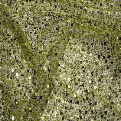 Sprinkle Sequin Fabric – Apple Green