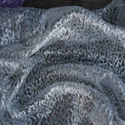 Grey SPRINKLE Two Size Sequin Fabric on Sheer Material Fabric by the Yard - 52 Inch Wide
