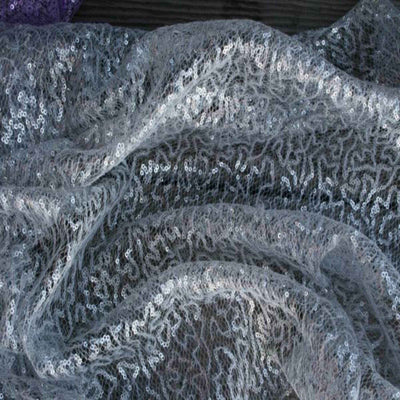 Sprinkle Sequin Fabric – Grey