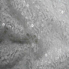 White SPRINKLE Two Size Sequin Fabric on Sheer Material Fabric by the Yard - 52 Inch Wide