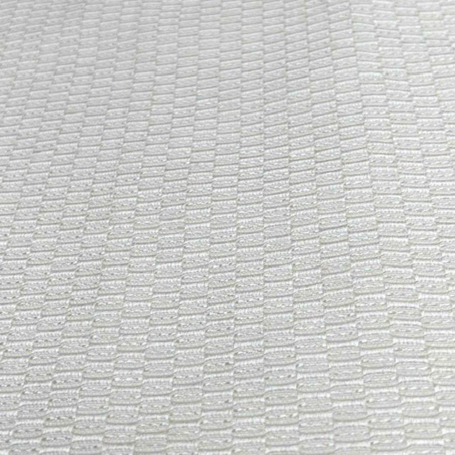 White Sprite Jacquard Fabric by the Yard - 115 Inch Wide