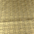 Gold Square Jacquard Fabric by the Yard - 115 Inch Wide
