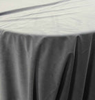 Charcoal Soft Velvet Fabric by the Yard - 72 Inch Wide