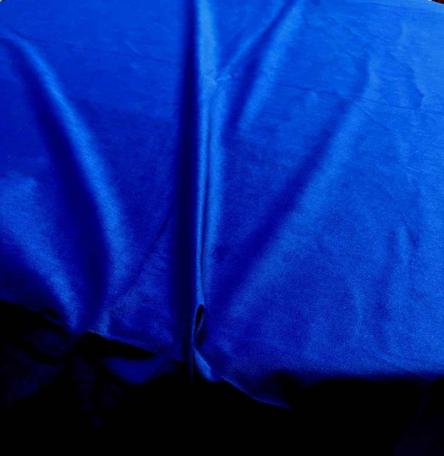 Dark Navy Soft Velvet Fabric by the Yard - 72 Inch Wide
