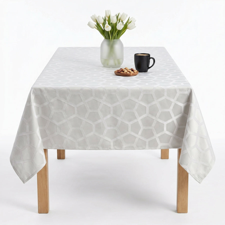 Sapphire White Tablecloth