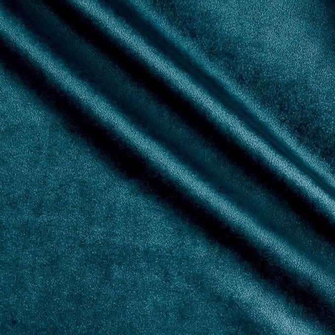 Seafoam Shiny Velvet Fabric by the Yard - 72 Inch Wide