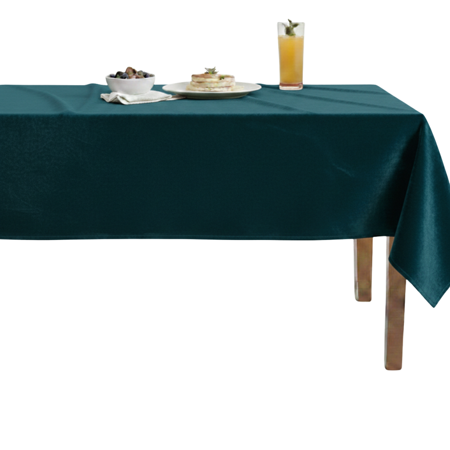 Velveteen72 Solid Plain Velvet Tablecloth – Seafoam