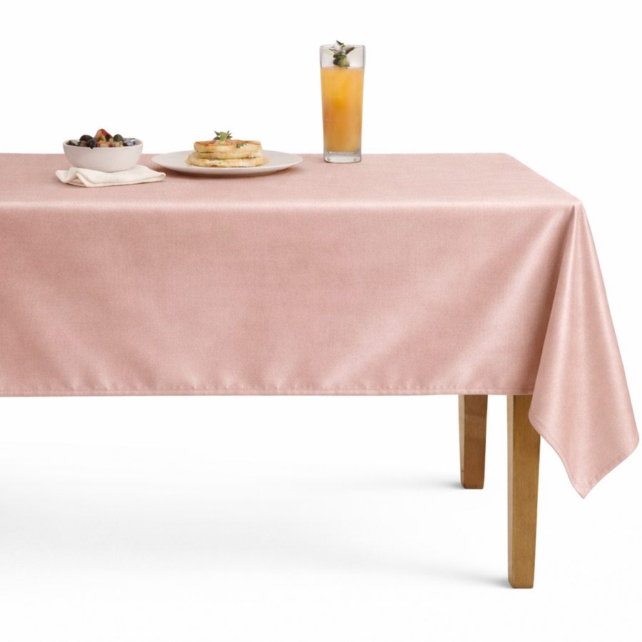 Velveteen72 Solid Plain Velvet Tablecloth – Blush