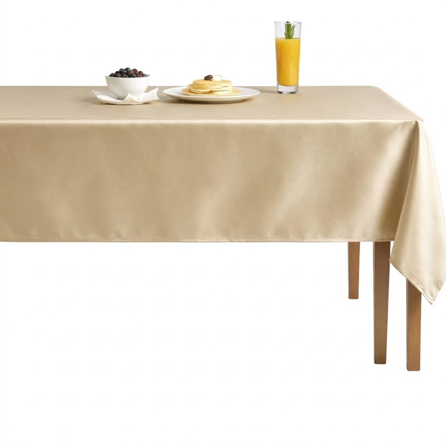 Velveteen72 Solid Plain Velvet Tablecloth – Ivory