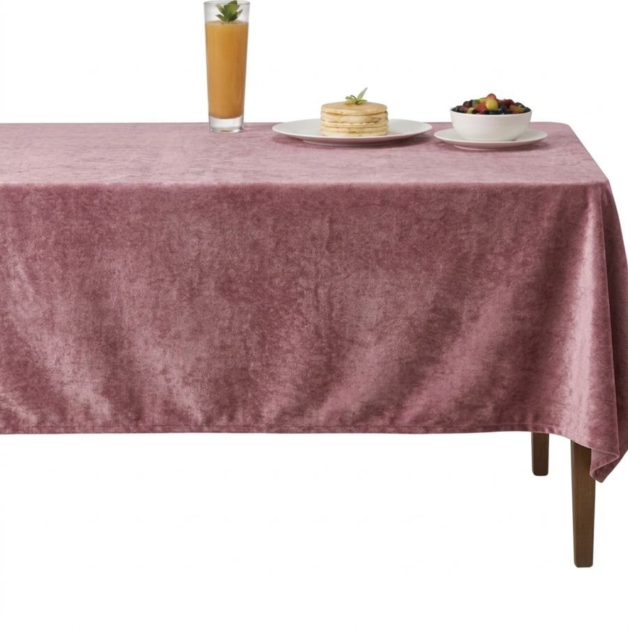 Velveteen72 Solid Plain Velvet Tablecloth – Lavender