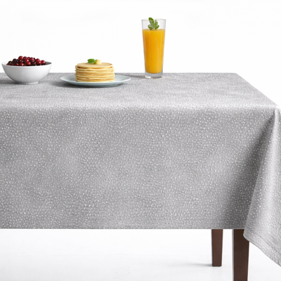 Sparkle Metallic Jacquard Tablecloth – Ivory