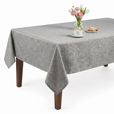 Starlight Metallic Jacquard Tablecloth – Grey