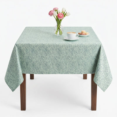 Starlight Metallic Jacquard Tablecloth – Mint