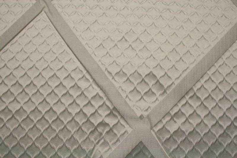 white-1 TIMES SQUARE Jacquard Fabric by the Yard - 110 Inch Wide
