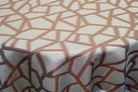 Cinnamon Triangle Metallic Jacquard Fabric by the Yard - 58 Inch Wide