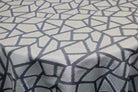 Delft Triangle Metallic Jacquard Fabric by the Yard - 58 Inch Wide