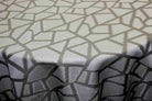 Sage Triangle Metallic Jacquard Fabric by the Yard - 58 Inch Wide