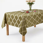 Times Around Taupe Tablecloth