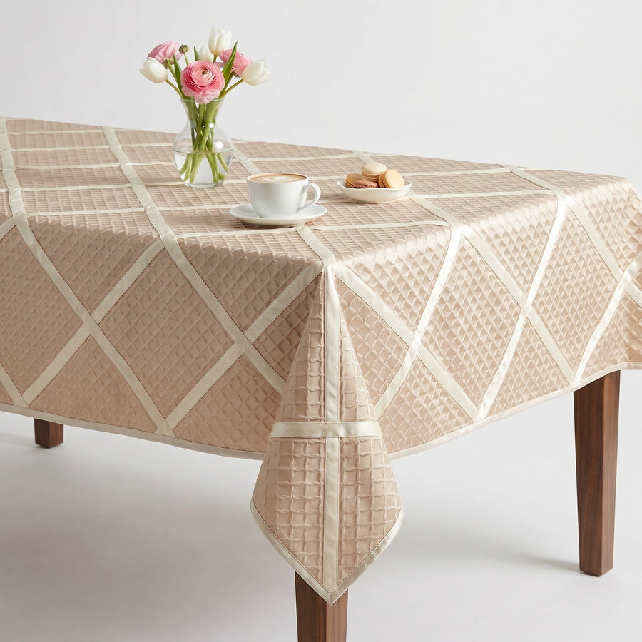 Times Square Blush Tablecloth