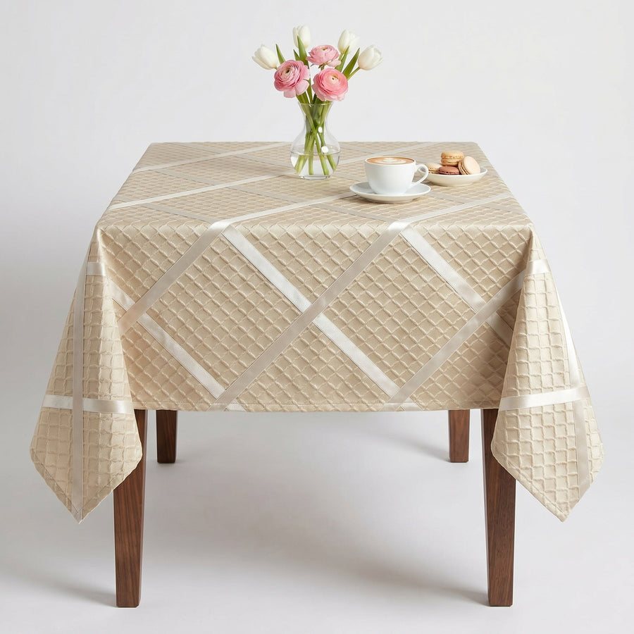 Times Square Mocha Tablecloth